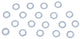 Dresselhaus waaierslijpschijf fan disks form a din 6798, d=6mm, 20 pcs.