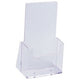Folderrek helit transparant 2 stuks plastic
