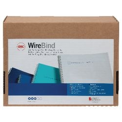 Draagbindruggen wirebind 34 gbc metaal 9,5mm zilver capaciteit 75vel