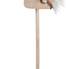 Engelhart stokpaardje -beige- geluid - wieltjes