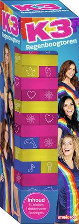 K3 regenboogtoren stapel en balansspel - afbeelding 1