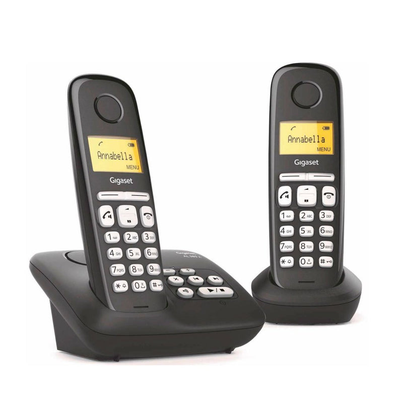 Gigaset al385a duo telefoon + antwoordapparaat zwart