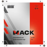 Mack 1006127 - polyamideband rood 25mm-4m | 6 stuks - afbeelding 2