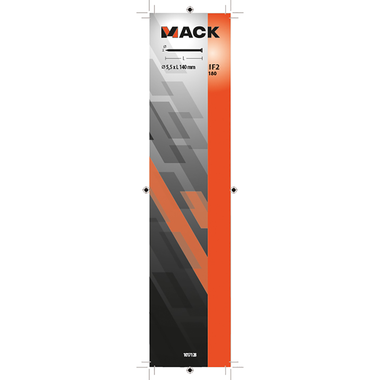Mack 1017128 - nagel platte kop 180 gr 5,5 x 140 mm | 10 stuks
