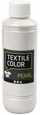 Creativ company textile color dekkende textielverf - base parelmoer, 250ml
