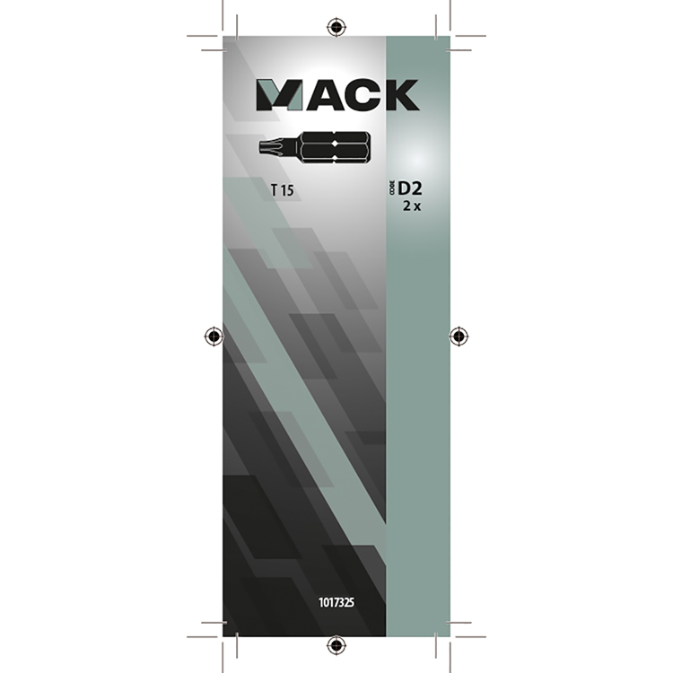 Mack 1017325 - torx schroefbit staal onbehandeld 2 st t 15 | 10 stuks
