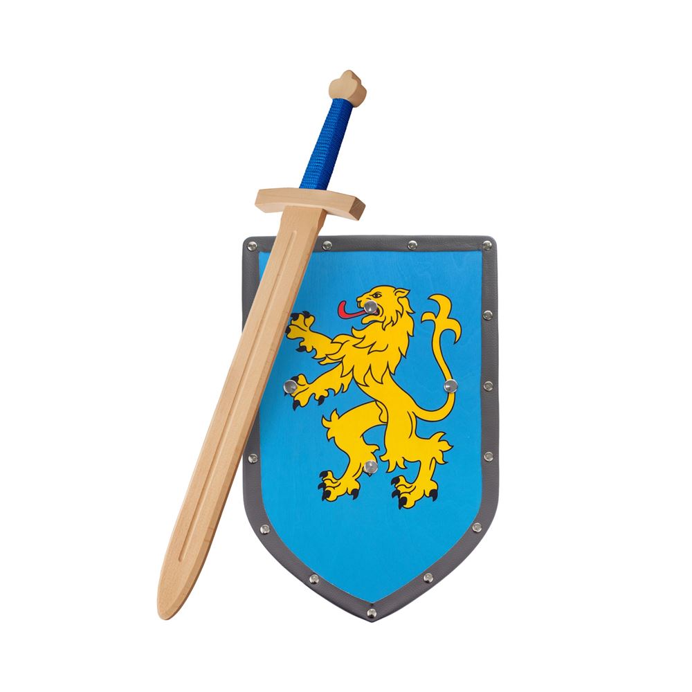 Woodsy houten set zwaard met schild. 4+