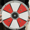 Woodsy houten schild, rond. 31 cm.