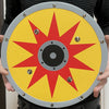 Woodsy houten schild, rond. 31 cm.