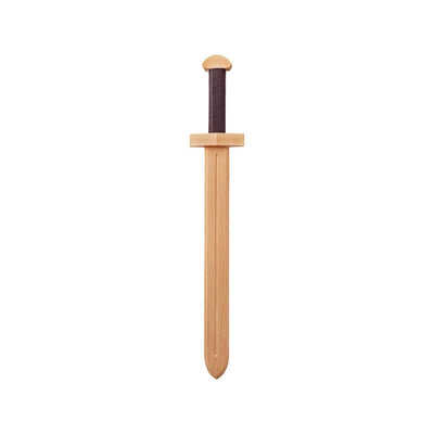 Woodsy houten zwaard op kaart. 52x9x4 cm