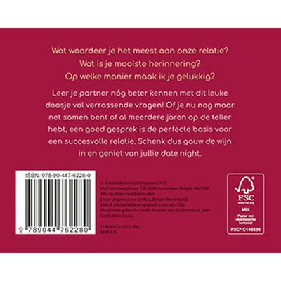 Deltas tijd voor een romantische babbel praatkaarten voor koppels