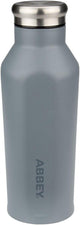 Abbey camp abbey drinkfles dubbelwandig - 0.35 l - grijs zilver - roestvrijstaal