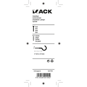 Mack 1017799 - schroefhaak staal verzinkt 7st 4,0 x 25 mm | 10 stuks - afbeelding 5