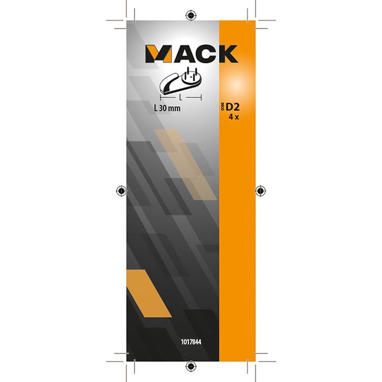 Mack 1017844 - betonhaak kunststof 4st 30mm | 10 stuks
