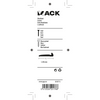Mack 1019711 - wandhaak staal blauw gehard 5 st 60 mm | 10 stuks