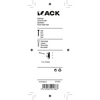 Mack 1017853 - kaderhaak staal vermessingd 12 st 7 x 23 mm | 10 stuks