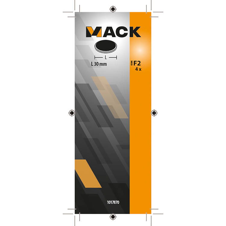 Mack 1017870 - bordmagneet kunststof groen 4 st 30 mm | 10 stuks