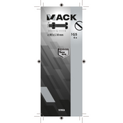 Mack 1019826 - metaalschroef cyl. kop + moer rvs 6 st m5x30 | 10 stuks - afbeelding 2