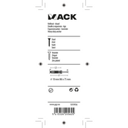 Mack 1019936 - keilbout met draadst. verzinkt 4 st m6 x 75 mm | 5 stuks - afbeelding 3