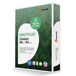 Gerecycled papier nautilus a3 80g m² wit 112 cie 500 vel