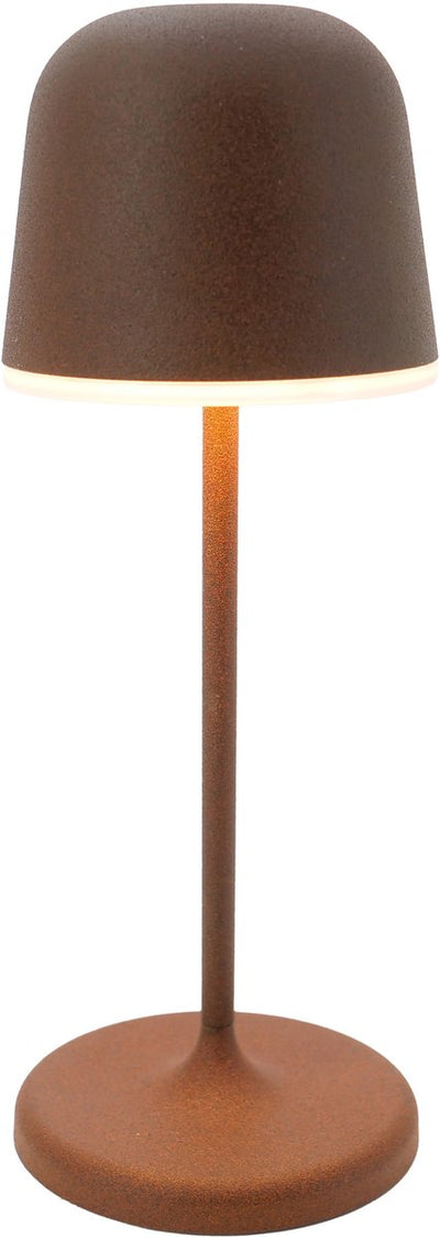 Eglo mannera-s tafellamp - priklamp - oplaadbaar (tot 28 uur licht) - 20 cm - roestbruin wit - draadloos - dimbaar - binnen en buiten