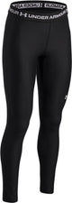 Under armour heatgear legging-blk meisjes sportbroek - zwart - wit