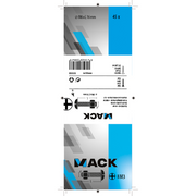Mack 1018099 - kachelbout + moer staal verzinkt 45 st m6 x 16 mm | 5 stuks - afbeelding 2