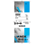 Mack 1018103 - kachelbout + moer staal verzinkt 26 st m6 x 50 mm | 5 stuks - afbeelding 2