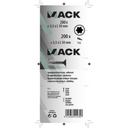 Mack 1020134 - spaanplaatschroef vz kp-zelfb.gvz 200st 3,5 x 50 mm | 5 stuks - afbeelding 2