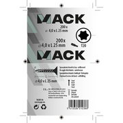 Mack 1020136 - spaanplaatschroef vz kp-zelfb.gvz 200st 4,0 x 25 mm | 5 stuks - afbeelding 3