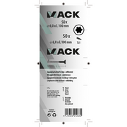 Mack 1020159 - spaanplaatschroef vz kp-zelfb.gvz 50 st 6,0 x 100 mm | 3 stuks - afbeelding 6