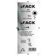 Mack 1020160 - spaanplaatschroef vz kp-zelfb.gvz 50 st 6,0 x 120 mm | 3 stuks - afbeelding 2