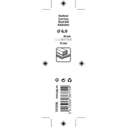 Mack 1018506 - machinehoutboor + centreerpunt ø 6,0 x 92 mm | 5 stuks - afbeelding 3