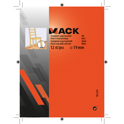 Mack 1047706 - stoelglijder nagel kunststof wit ø 19 mm 12 st pcs | 6 stuks - afbeelding 4