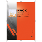 Mack 1047753 - stoelglijder nagel kunststof wit ø 28 mm 4 st pcs | 6 stuks - afbeelding 4