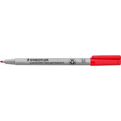 Niet permanente ohp marker staedtler lumocolor rood 1mm