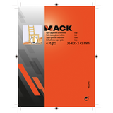 Mack 1047790 - super glijpastille zelfklevendgrijs 35x35x45 mm 4 st pcs | 12 stuks - afbeelding 3
