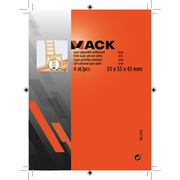 Mack 1047790 - super glijpastille zelfklevendgrijs 35x35x45 mm 4 st pcs | 12 stuks - afbeelding 3