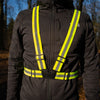 Reflectie harnas unisex zwart maat onesize