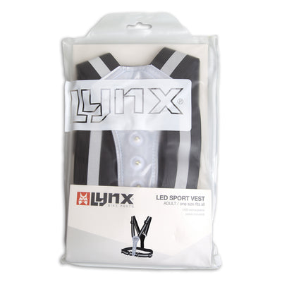 Lynx reflectie led sport vest usb