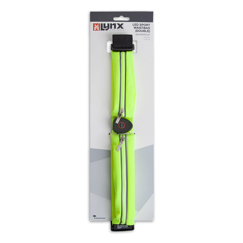 Lynx LED Sport heuptas hardloopriem (dubbel) USB