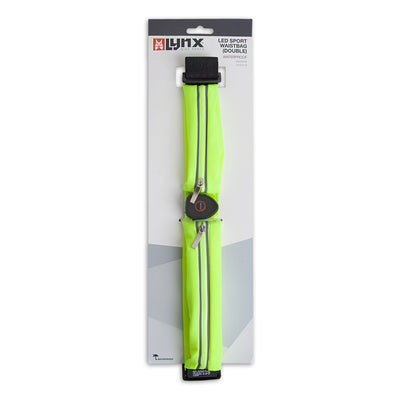 Lynx LED Sport heuptas hardloopriem (dubbel) USB