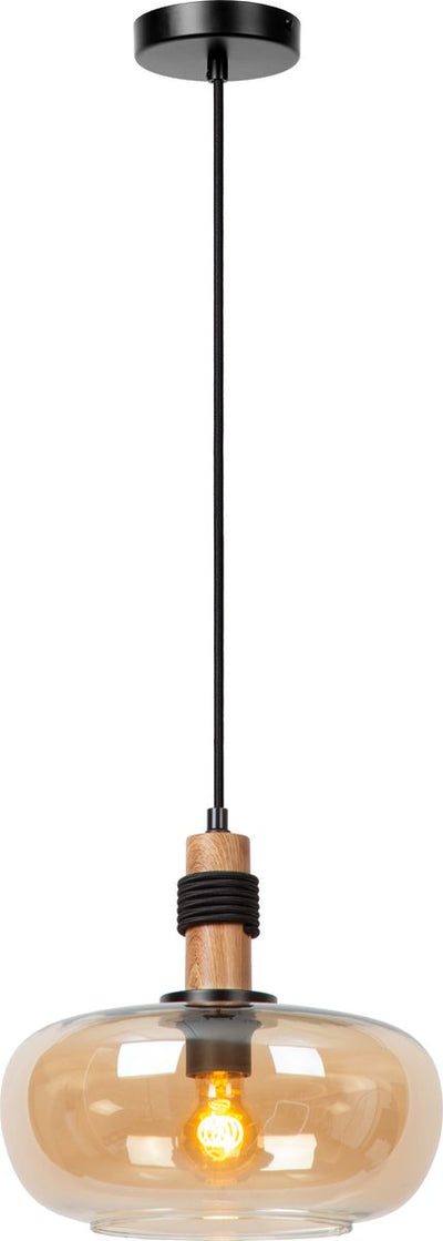 Lucide ilona - hanglamp - ø 30 cm - 1xe27 - amber