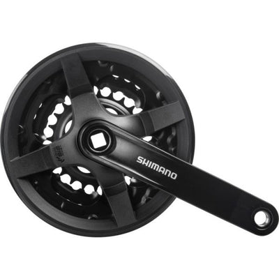 Shimano crankstel 6 7 8 speed tourney fc-ty301 met 150mm crankarm 42 x 34 x 24t - zwart