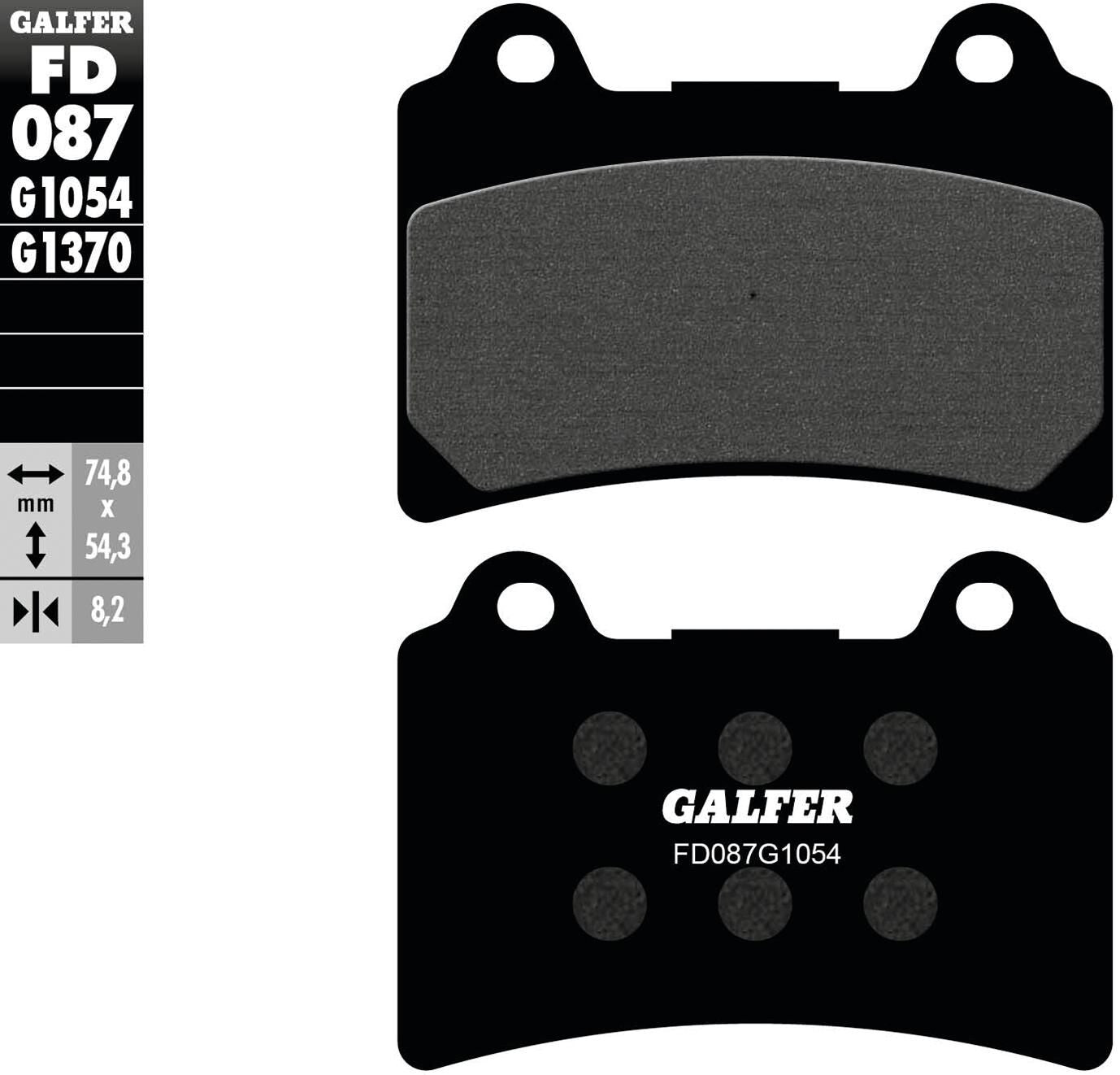 Galfer remblokken fd087 brake pad fd087 g1054 organic