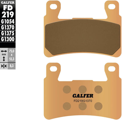 Galfer bremsbelag fd219 brake pad fd219 g1370 sint. metal street