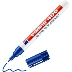 Marker permanent 400 edding 1mm ronde punt hervulbaar blauw