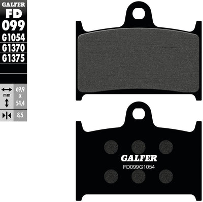Galfer bremsbelag fd099 brake pad fd099 g1054 organic