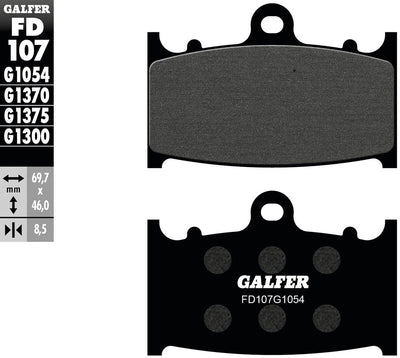 Galfer bremsbelag fd107 brake pad fd107 g1054 organic