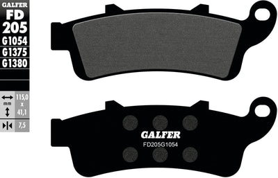 Galfer bremsbelag fd205 brake pad fd205 g1054 organic standard